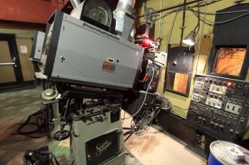 Los Angeles Theatre: Simplex XL projector with Strong 6 kilowatt xenon lamphouse
