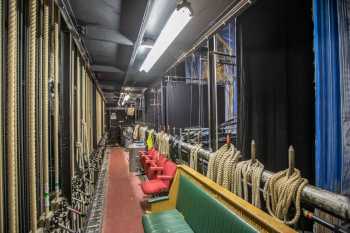 Lyceum Theatre, Sheffield, United Kingdom: outside London: Stage Right Fly Floor from Downstage