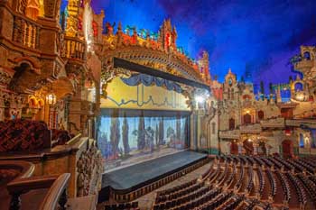 Majestic Theatre, San Antonio, Texas: Fire Curtain From Mezzanine Left