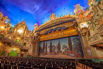 Majestic Theatre, San Antonio: Fire Curtain From Mid Orchestra 1