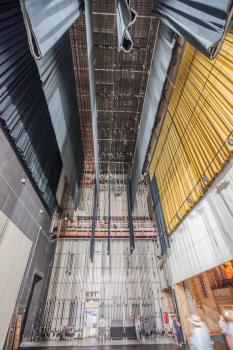 Majestic Theatre, San Antonio: Counterweight Wall and Grid