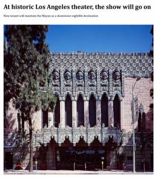 News of the theatre’s 2026 reopening, published by <i>CoStar</i> on 16th December 2025 (5.4MB PDF)