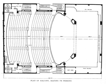 1927 Balcony-level plan (410KB PDF)