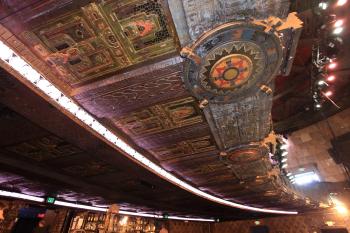 The Mayan, Los Angeles: Balcony soffit showing color detail