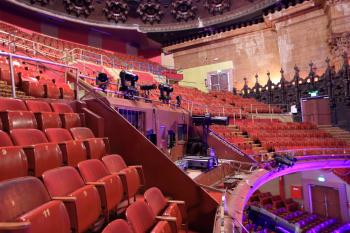 Projection Booth, in the front center of the balcony