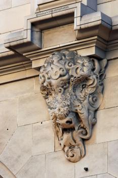 Million Dollar Theatre, Los Angeles, Los Angeles: Downtown: Bison head exterior decoration