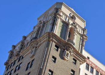 Million Dollar Theatre, Los Angeles, Los Angeles: Downtown: Edison building roof-level detail