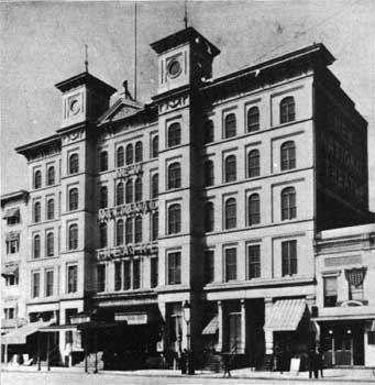 The 1885 <i>New National Theatre</i> building, courtesy Joseph H. Bailey, National Theatre (JPG)