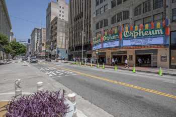 Orpheum Theatre, Los Angeles, Los Angeles: Downtown: Exterior on Broadway in downtown Los Angeles
