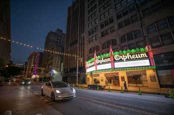 Orpheum Theatre, Los Angeles, Los Angeles: Downtown: Exterior at Dusk