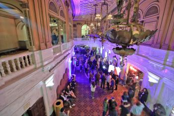 Orpheum Theatre, Los Angeles: Lobby during Night on Broadway 2017