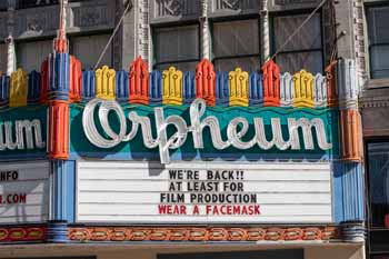 Orpheum Theatre, Los Angeles: Marquee Closeup