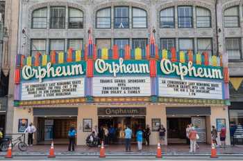 Orpheum Theatre, Los Angeles: Marquee in June 2022
