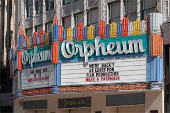 Orpheum Theatre, Los Angeles: Marquee