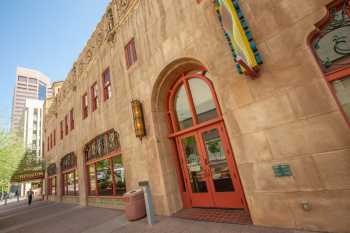 Orpheum Theatre, Phoenix: West Adams St façade Closeup and Stage Door
