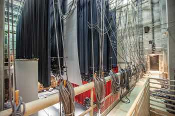 Orpheum Theatre, Phoenix, American Southwest: Pin Rail Stage Right, from Upstage