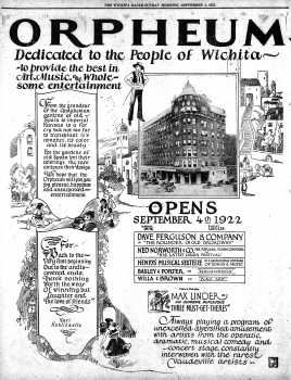 Eight page feature on the new theatre, as printed in the 3rd September 1922 edition of <i>The Wichita Eagle</i> (26.7MB PDF)