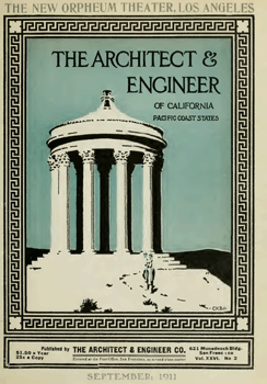 17-page feature on the “New Orpheum”, from the September 1911 edition of <i>The Architect and Engineer</i>, held by San Francisco Public Library and digitized by the Internet Archive (5.9MB PDF)