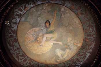 Palace Theatre, Los Angeles: House Right lunette from Gallery (closeup)