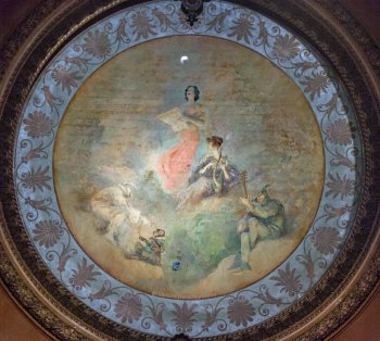 Palace Theatre, Los Angeles: Central lunette in Auditorium Ceiling