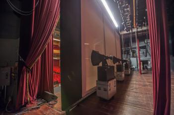 Palace Theatre, Los Angeles: Movie Screening Setup from Stage Left