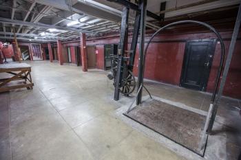 Palace Theatre, Los Angeles: Basement with Elevator to Stage