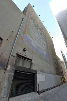 Palace Theatre, Los Angeles, Los Angeles: Downtown: Dock Door and rear wall