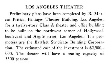 Building announcement from the January 1929 edition of <i>Architect & Engineer</i>, held by the San Francisco Public Library and published online by the Internet Archive (90KB PDF)