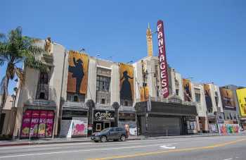 Pantages Theatre, Hollywood: Hollywood Boulevard Façade from West