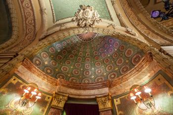 Paramount Theatre, Austin: Box dome decoration