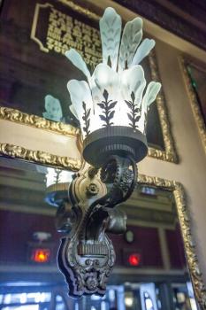 Paramount Theatre, Austin, Texas: Lobby light fixture