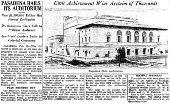 Announcement of the opening and review of the first night’s dedication and festivities as reported in the 16th February 1932 edition of <i>The Los Angeles Times</i> (1.3MB PDF)