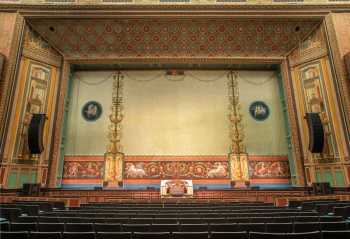 Pasadena Civic Auditorium: Orchestra with Fire Curtain