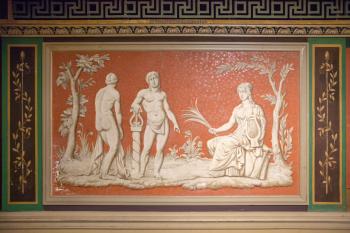 Pasadena Civic Auditorium, Los Angeles: Greater Metropolitan Area: Orchestra rear mural