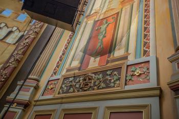 Pasadena Civic Auditorium, Los Angeles: Greater Metropolitan Area: Proscenium arch mural House right