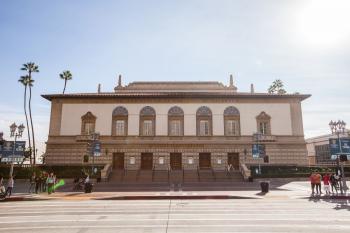 Pasadena Civic Auditorium: Facade from across street