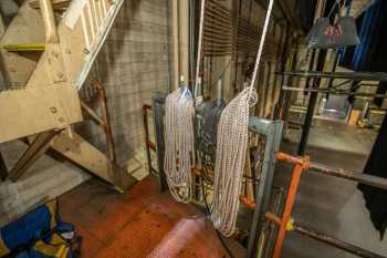 Pasadena Civic Auditorium: Stage Right Fly Floor Upstage Pin Rail