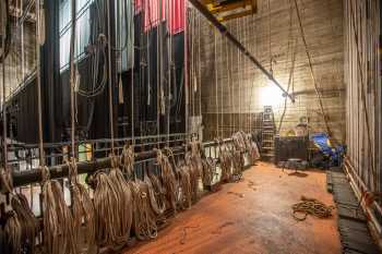 Pasadena Civic Auditorium: Stage Right Fly Floor from Upstage