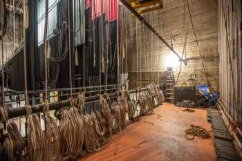 Pasadena Civic Auditorium, Los Angeles: Greater Metropolitan Area: Stage Right Fly Floor from Upstage