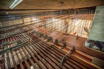 Pasadena Civic Auditorium, Los Angeles: Greater Metropolitan Area: Grid and Counterweight Wall Stage Right