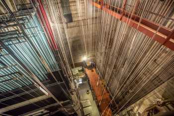 Pasadena Civic Auditorium, Los Angeles: Greater Metropolitan Area: Stage Left looking down from Grid