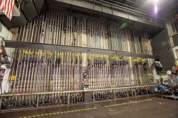 Pasadena Civic Auditorium: Counterweight Wall at Stage Level
