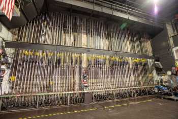 Pasadena Civic Auditorium, Los Angeles: Greater Metropolitan Area: Counterweight Wall at Stage Level