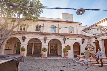 The Playhouse features an exterior “courtyard lobby”