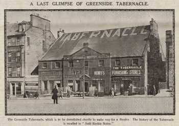 News of the Edinburgh Tabernacle to be replaced by a picture house, as printed in the 25th June 1927 edition of the <i>Edinburgh Evening News</i> (JPG)