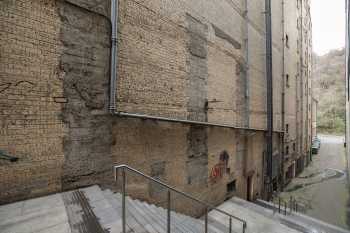 Edinburgh Playhouse, United Kingdom: outside London: Exterior Stairs down House Right side of building