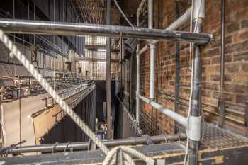 Edinburgh Playhouse, United Kingdom: outside London: Fly Floor (Upstage Stage Left), looking across to Stage Right