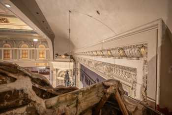 Edinburgh Playhouse, United Kingdom: outside London: Proscenium Arch, as seen from perch above House Right Box & Organ Grille
