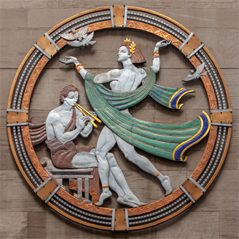 Art Deco roundel representing Dance