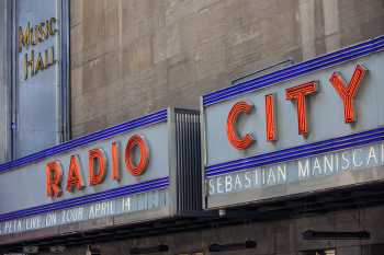 Radio City Music Hall, New York: Marquee Closeup